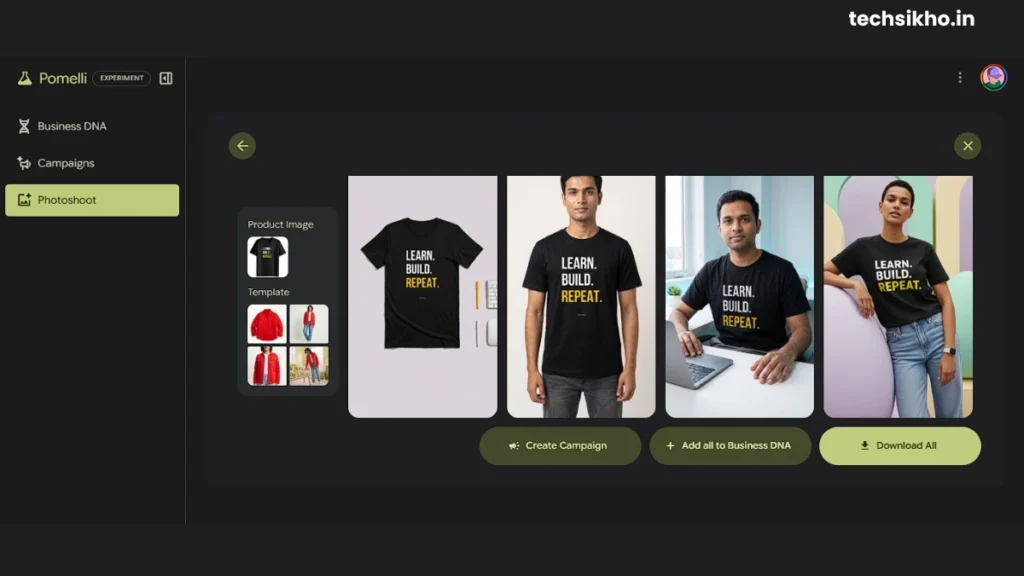 Pomelli AI Photoshoot