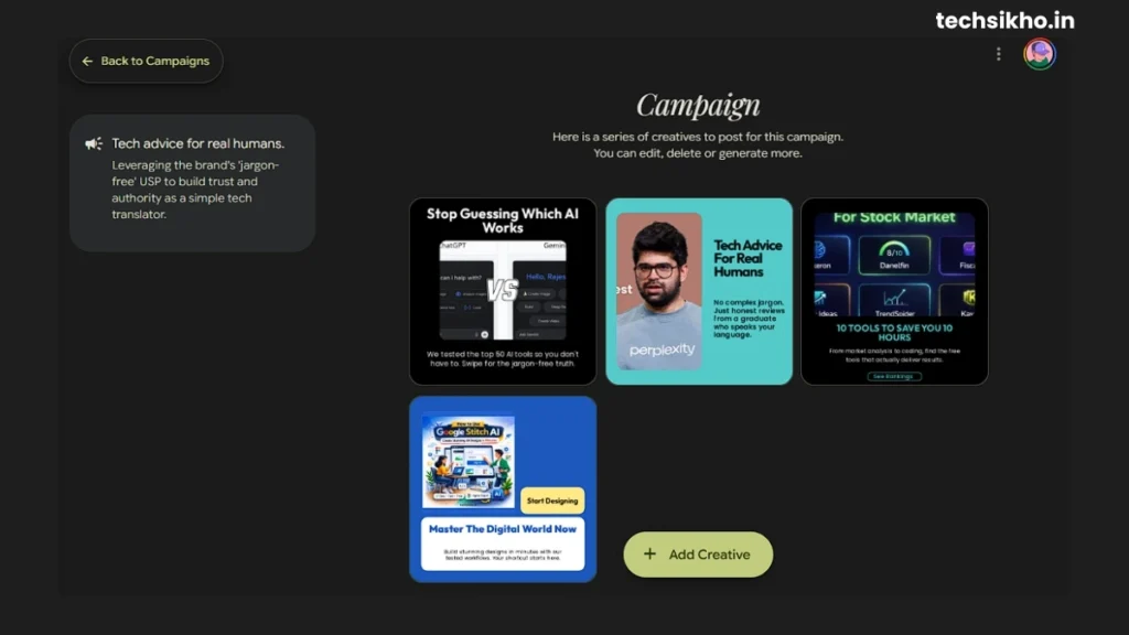 Pomelli AI Multiple Variations